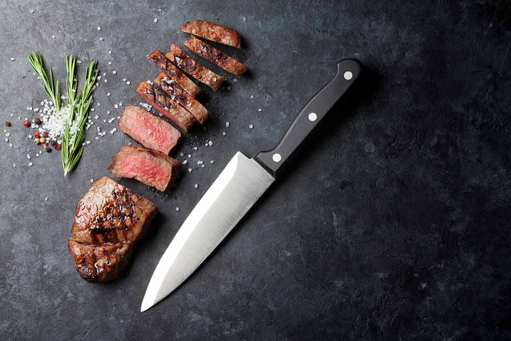 beef and knife